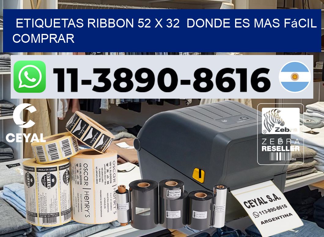 etiquetas ribbon 52 x 32  Donde es mas fácil comprar