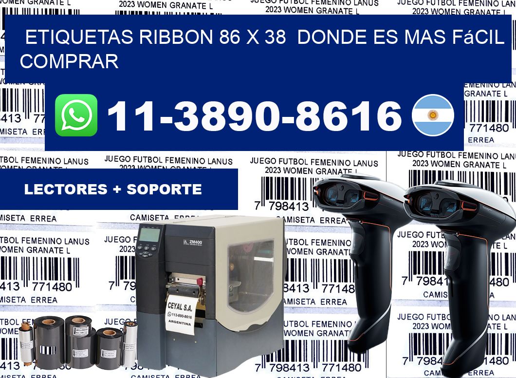 etiquetas ribbon 86 x 38  Donde es mas fácil comprar