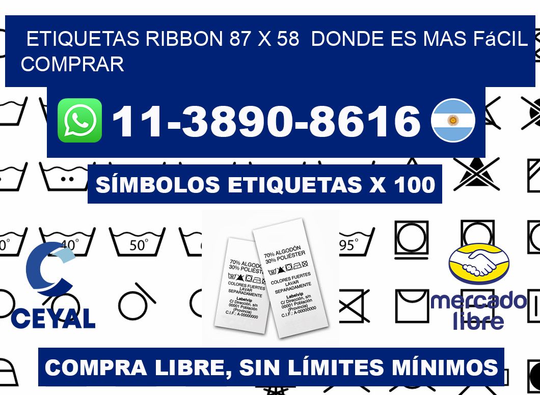 etiquetas ribbon 87 x 58  Donde es mas fácil comprar
