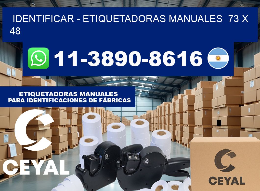 identificar – Etiquetadoras Manuales  73 x 48