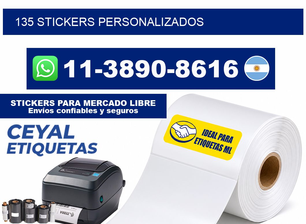 135 stickers personalizados