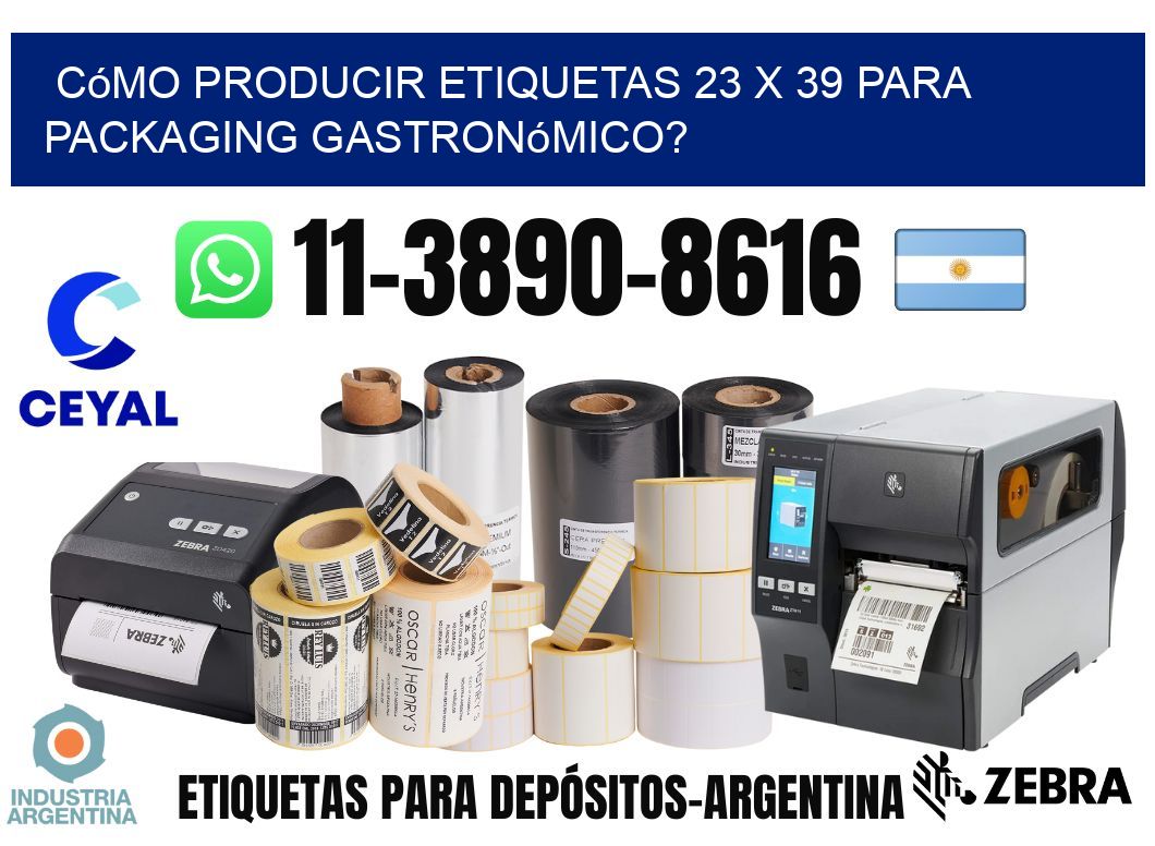 Cómo producir etiquetas 23 x 39 para packaging gastronómico?