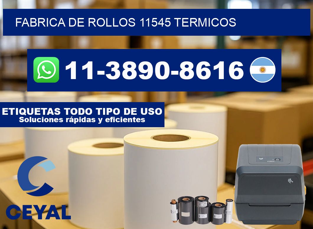 FABRICA DE ROLLOS 11545 TERMICOS