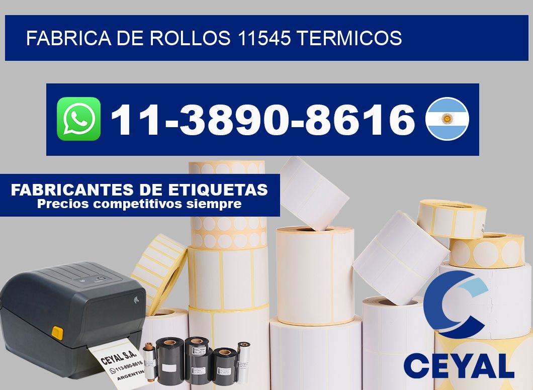 FABRICA DE ROLLOS 11545 TERMICOS