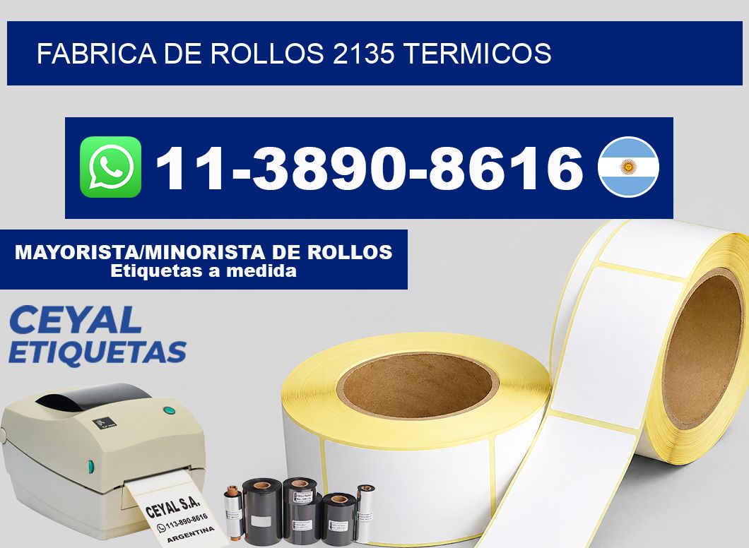 FABRICA DE ROLLOS 2135 TERMICOS
