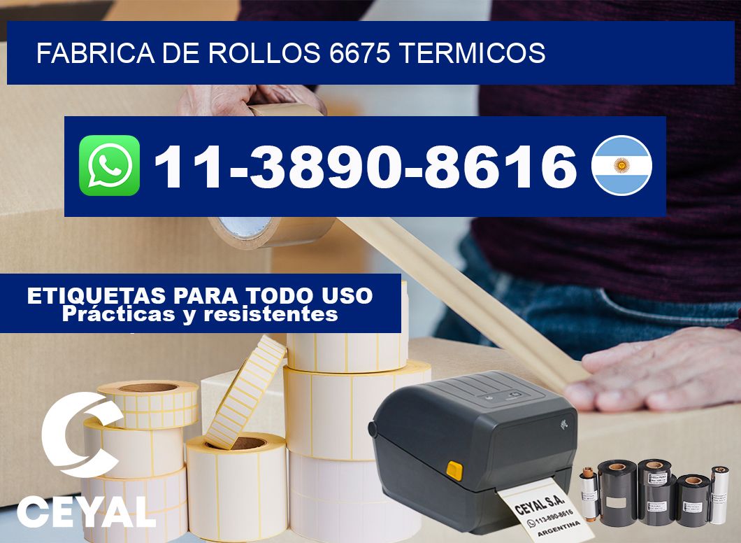 FABRICA DE ROLLOS 6675 TERMICOS