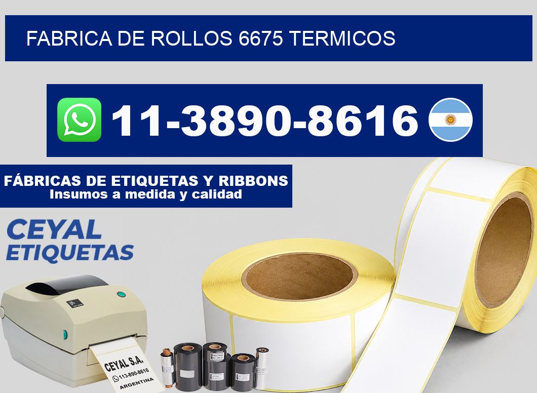 FABRICA DE ROLLOS 6675 TERMICOS