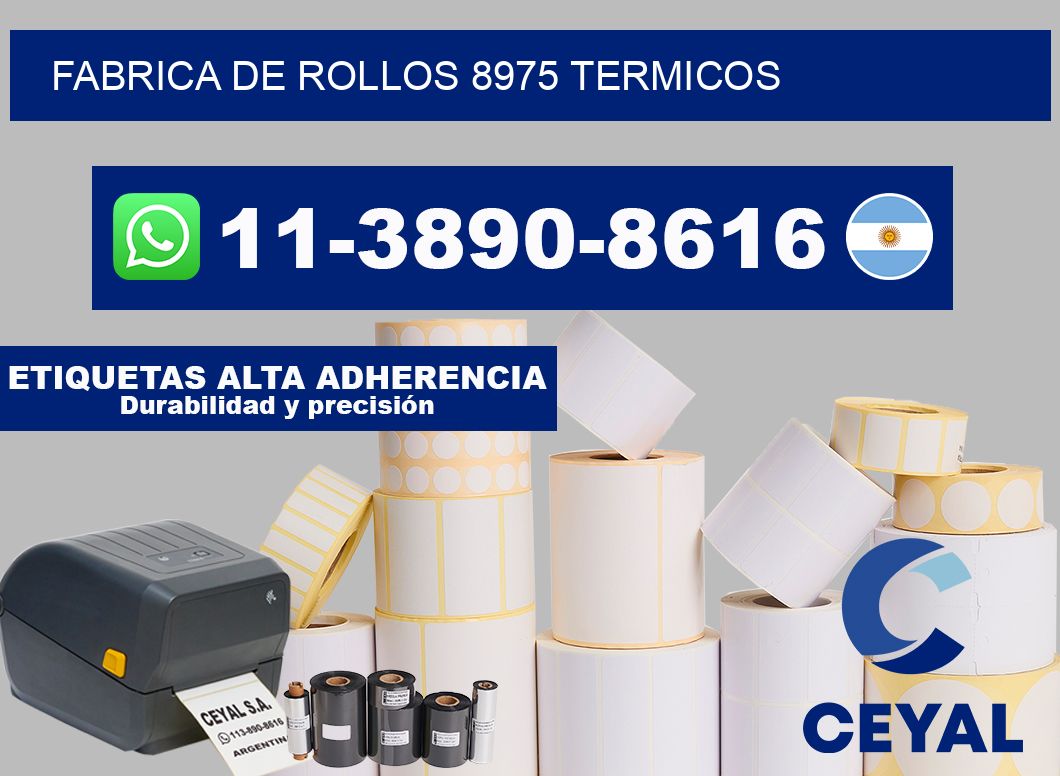 FABRICA DE ROLLOS 8975 TERMICOS