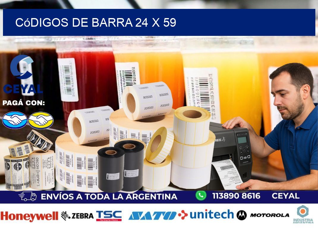 códigos de barra 24 x 59