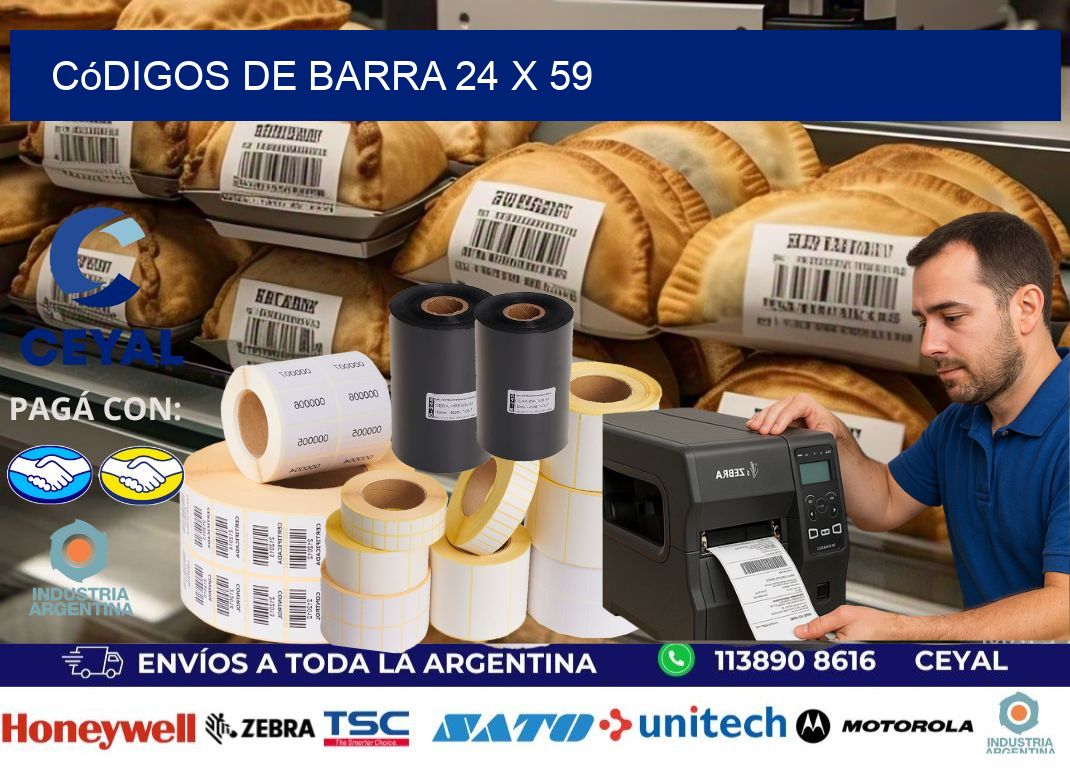 códigos de barra 24 x 59