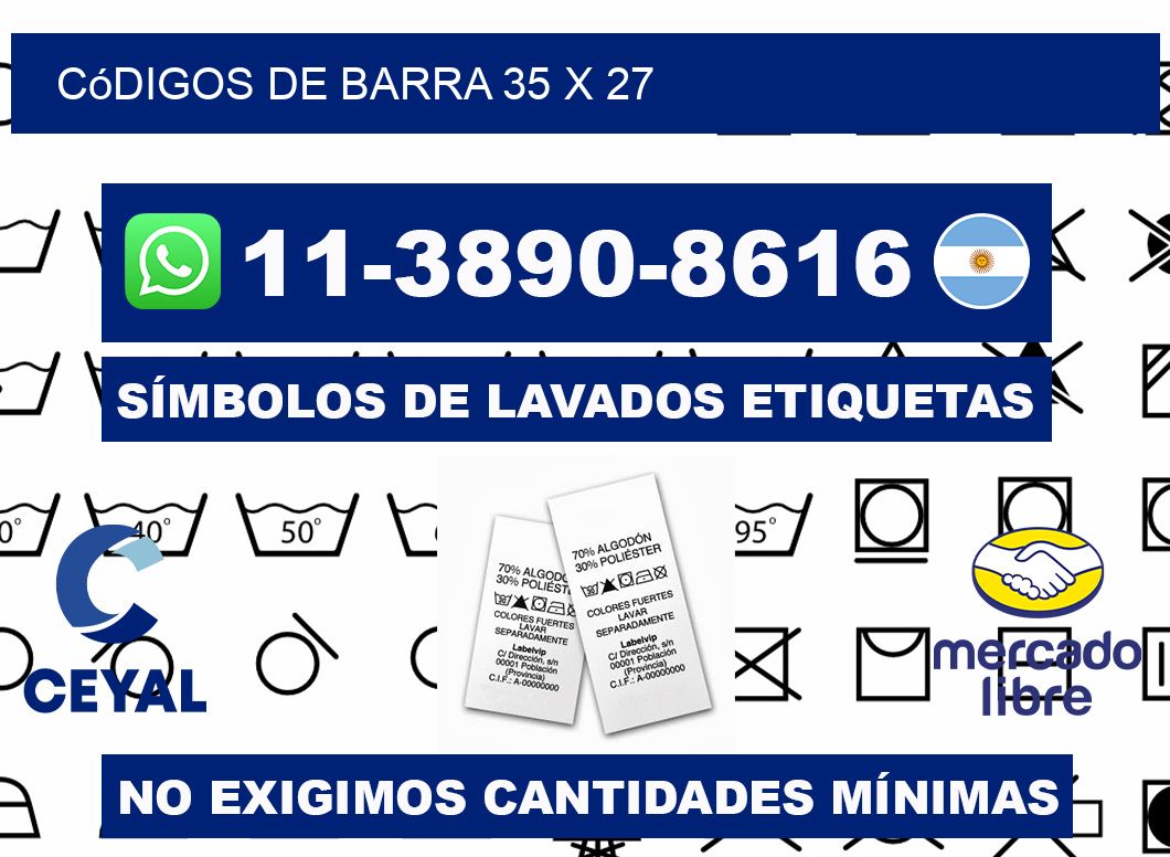códigos de barra 35 x 27