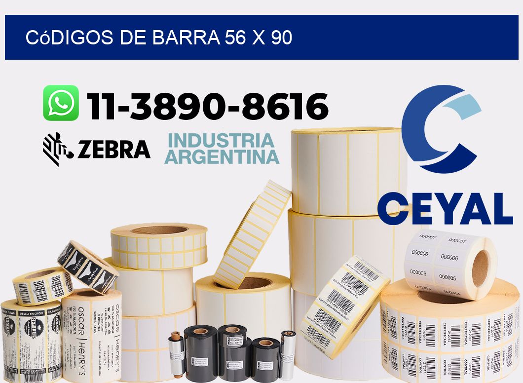 códigos de barra 56 x 90