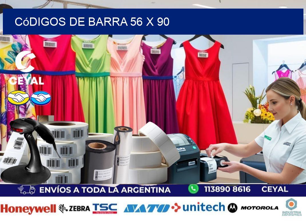 códigos de barra 56 x 90
