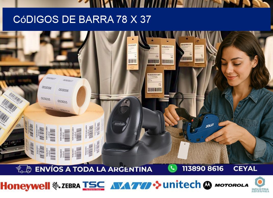 códigos de barra 78 x 37