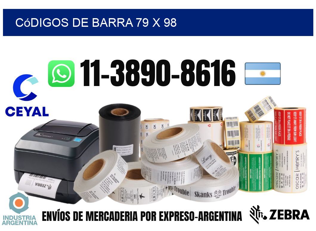 códigos de barra 79 x 98
