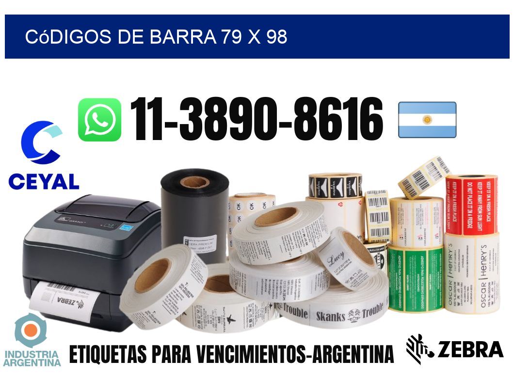 códigos de barra 79 x 98