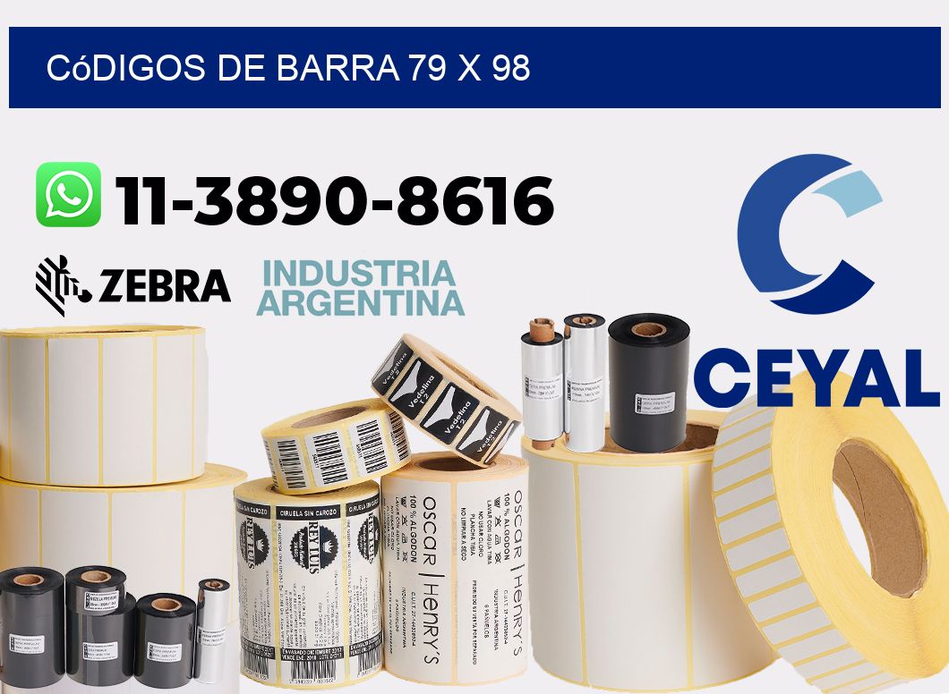 códigos de barra 79 x 98