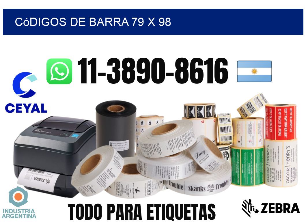 códigos de barra 79 x 98