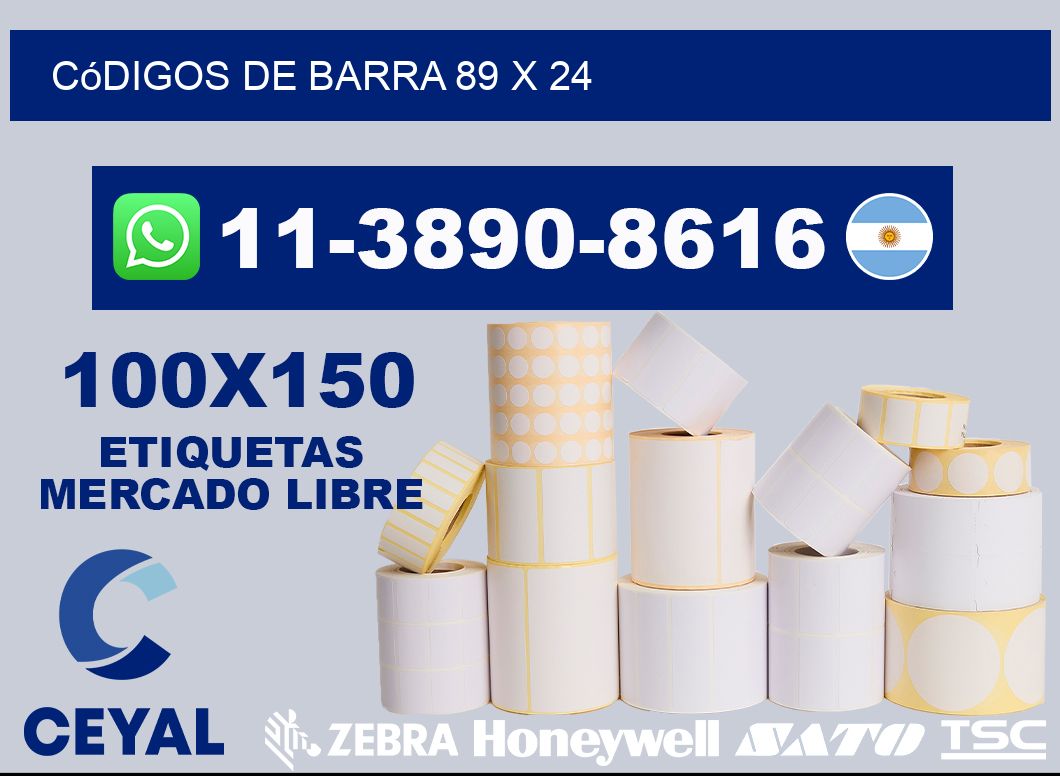 códigos de barra 89 x 24