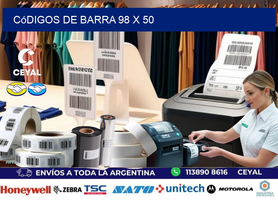 códigos de barra 98 x 50