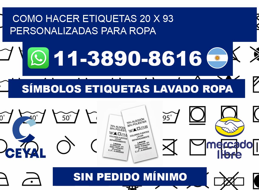 como hacer etiquetas 20 x 93 personalizadas para ropa
