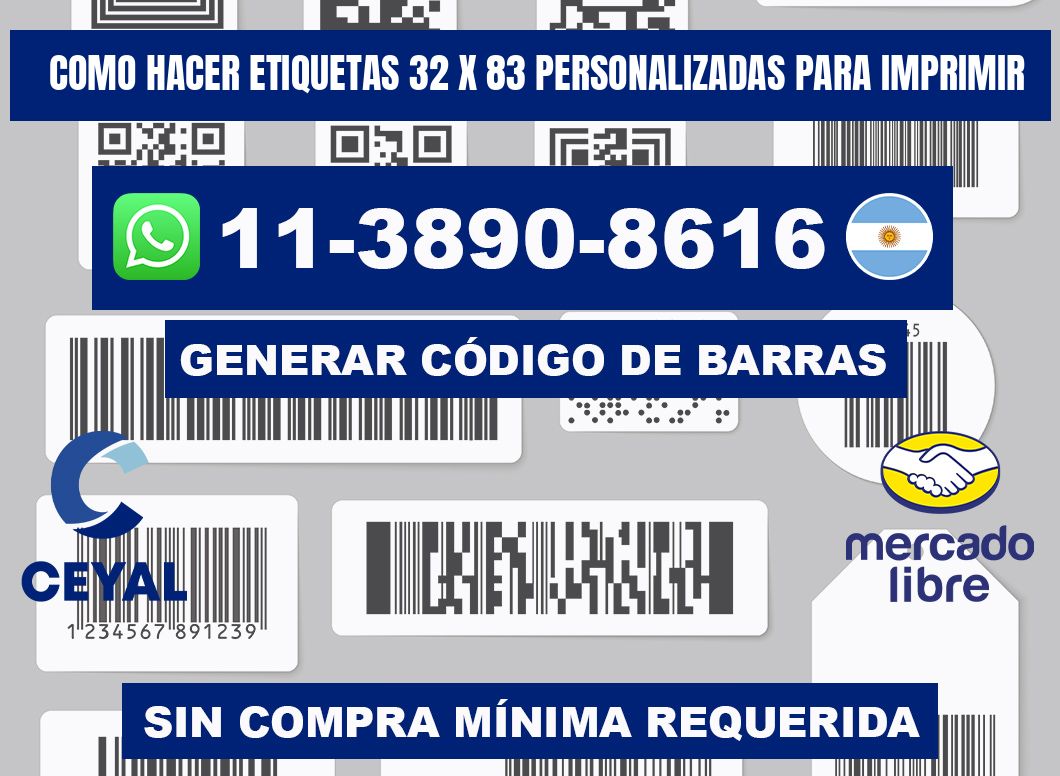 como hacer etiquetas 32 x 83 personalizadas para imprimir