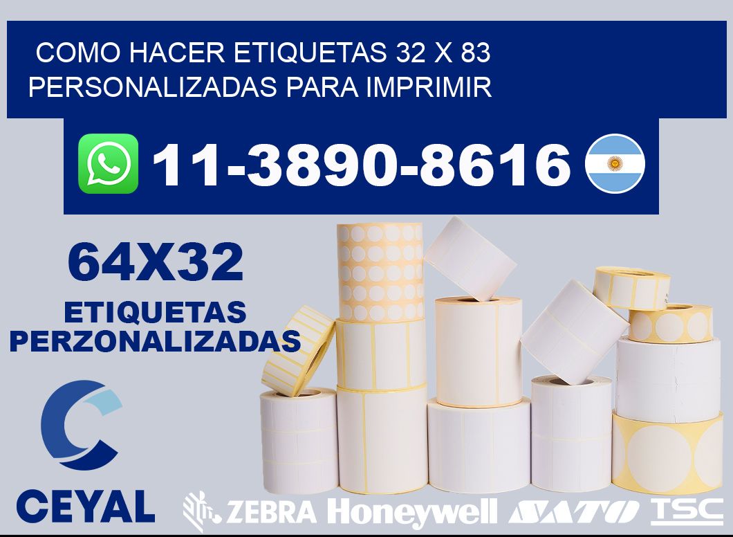 como hacer etiquetas 32 x 83 personalizadas para imprimir