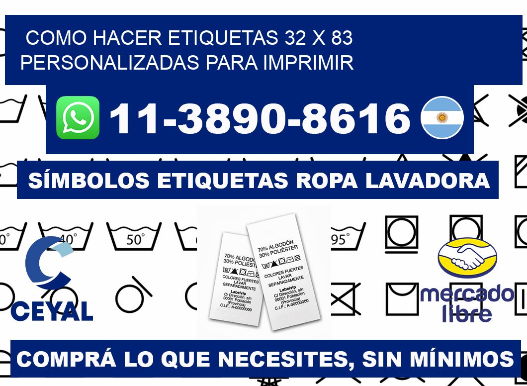 como hacer etiquetas 32 x 83 personalizadas para imprimir