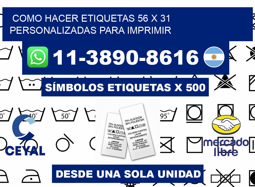 como hacer etiquetas 56 x 31 personalizadas para imprimir