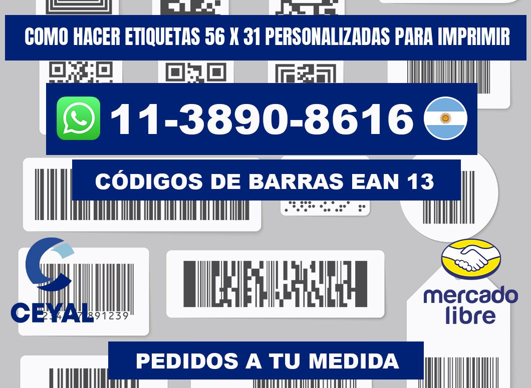 como hacer etiquetas 56 x 31 personalizadas para imprimir