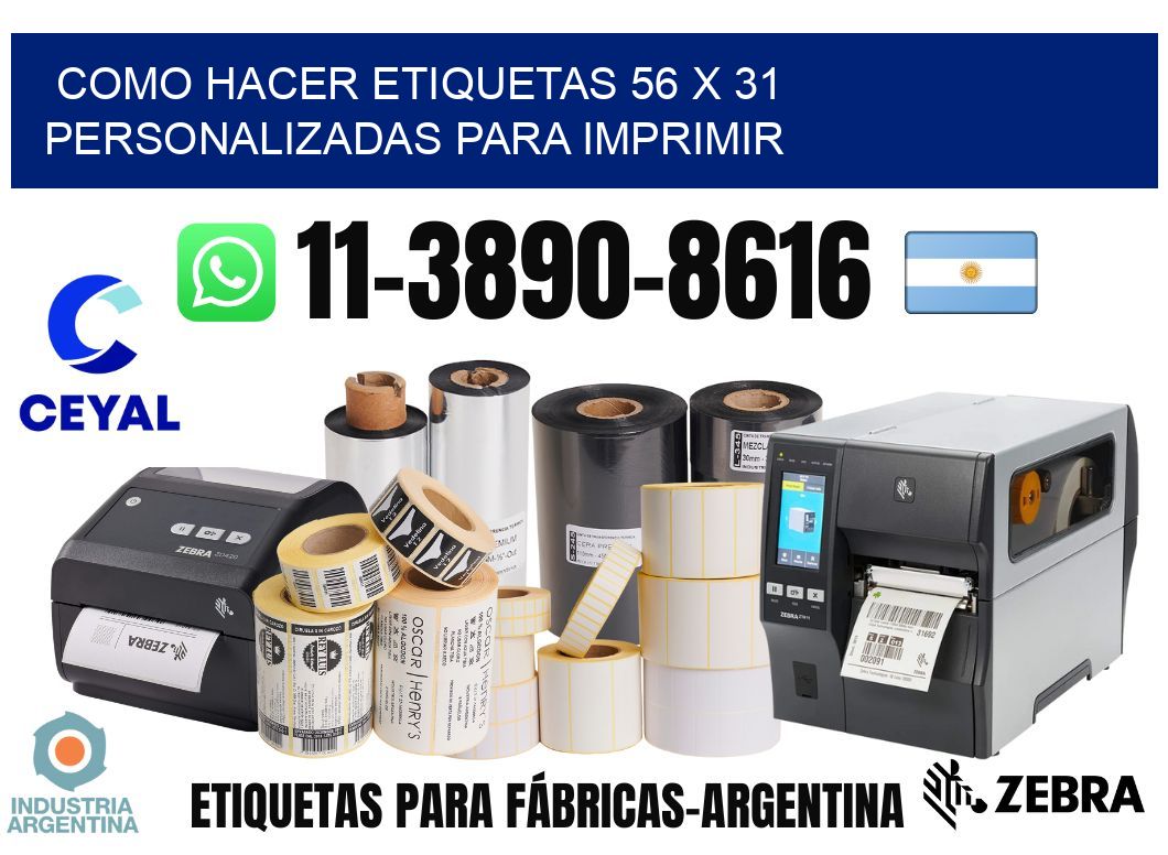 como hacer etiquetas 56 x 31 personalizadas para imprimir