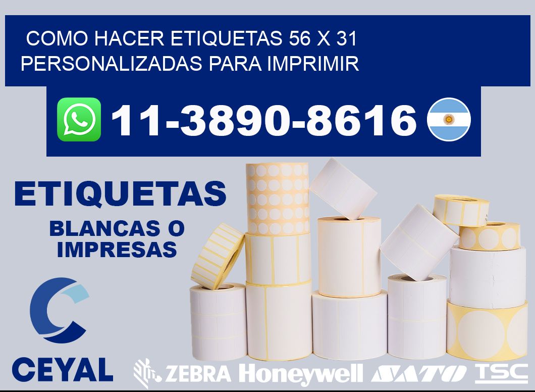 como hacer etiquetas 56 x 31 personalizadas para imprimir
