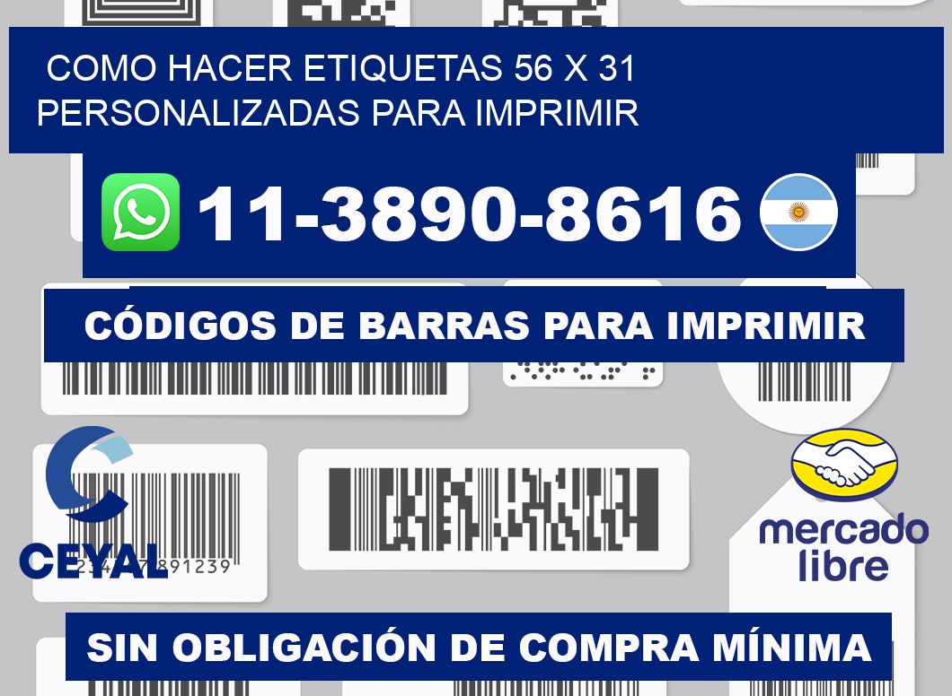 como hacer etiquetas 56 x 31 personalizadas para imprimir