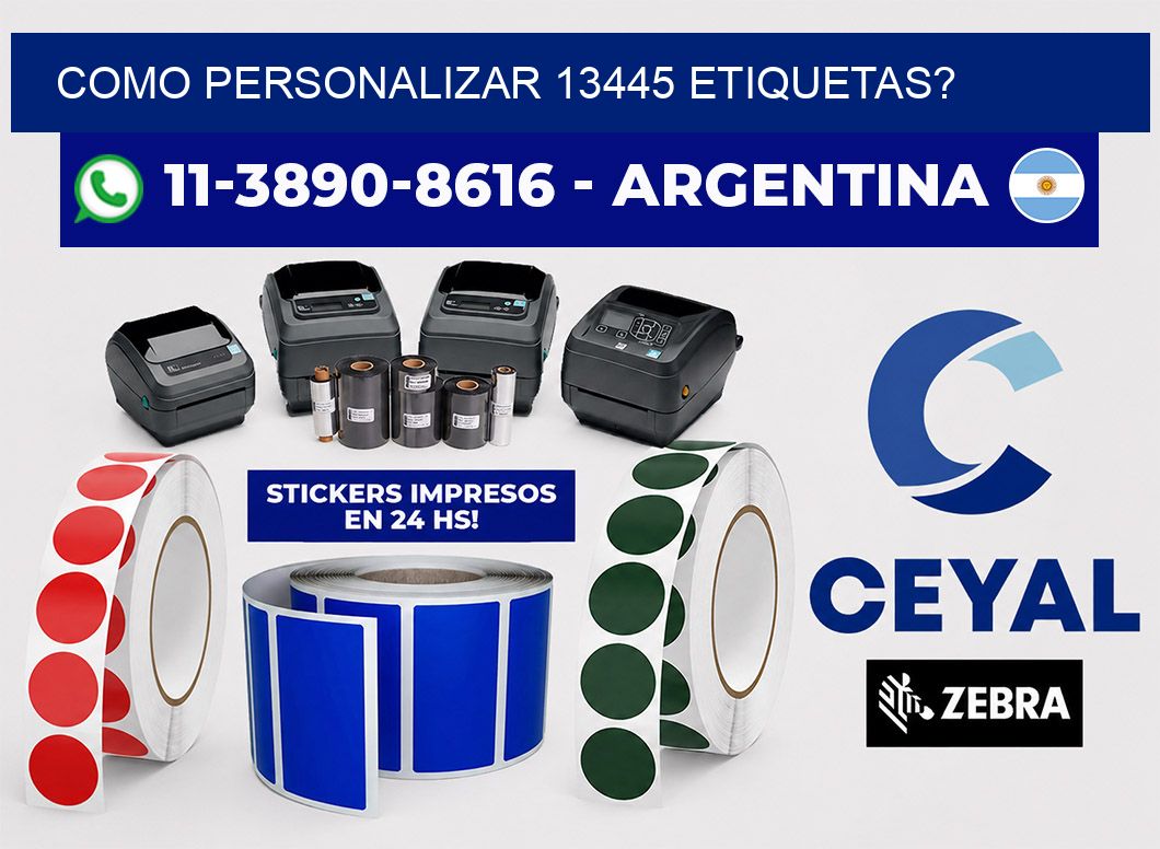 como personalizar 13445 etiquetas?