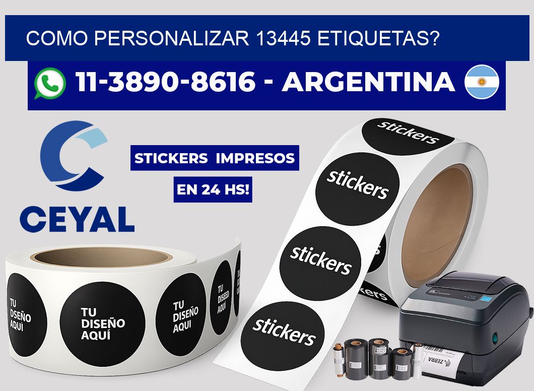 como personalizar 13445 etiquetas?