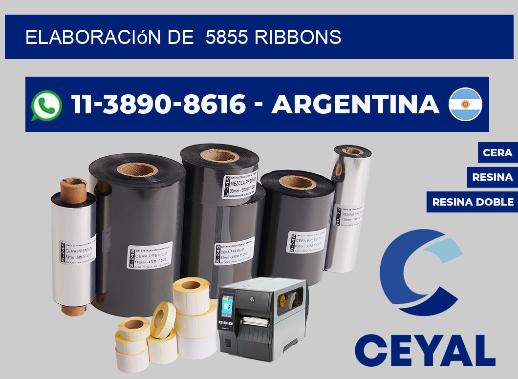 elaboración de  5855 ribbons