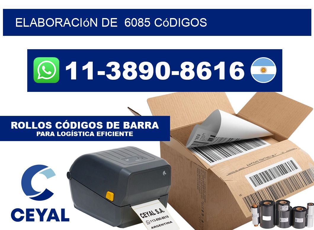 elaboración de  6085 códigos