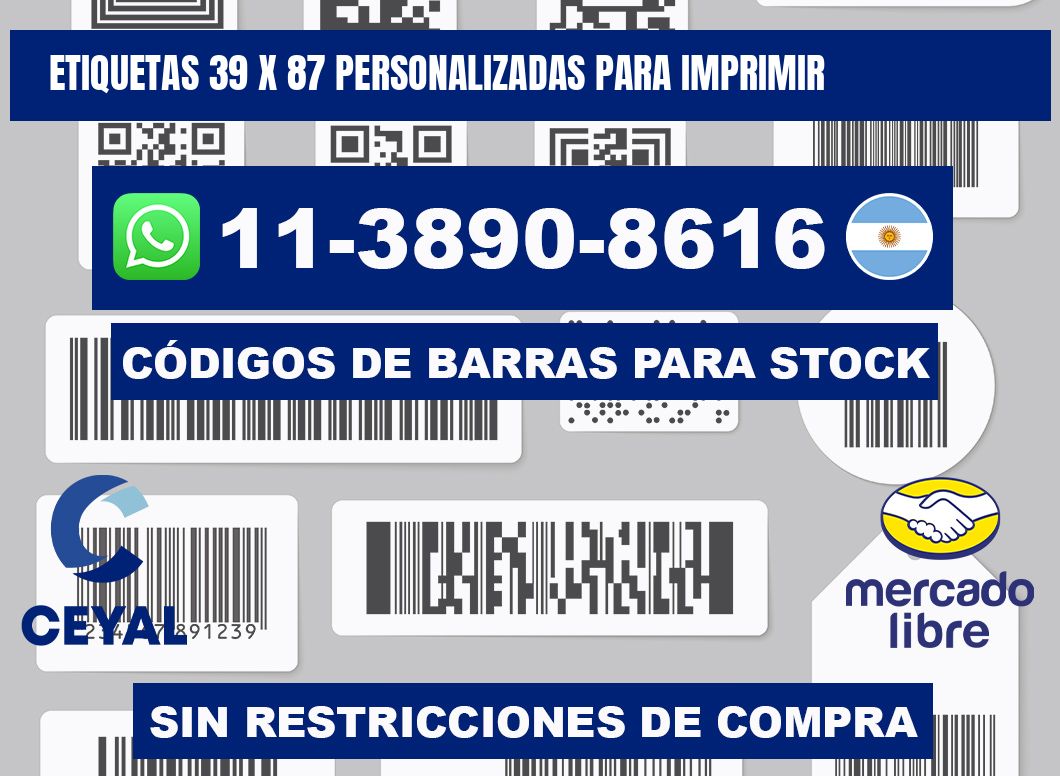etiquetas 39 x 87 personalizadas para imprimir