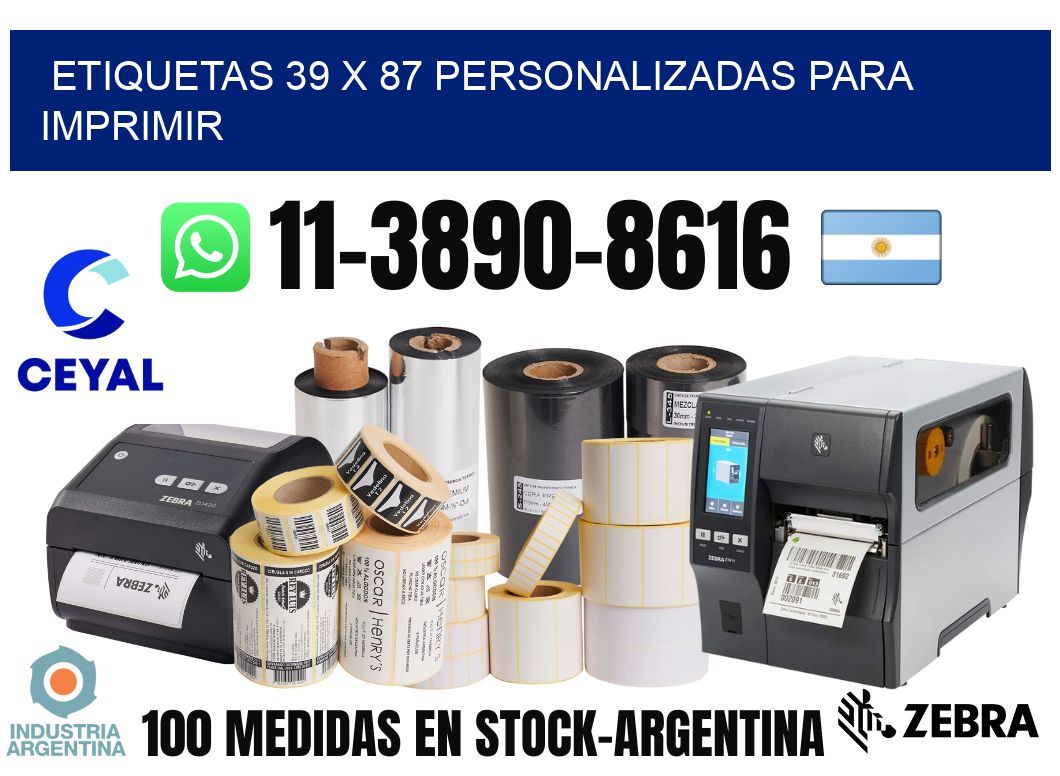etiquetas 39 x 87 personalizadas para imprimir