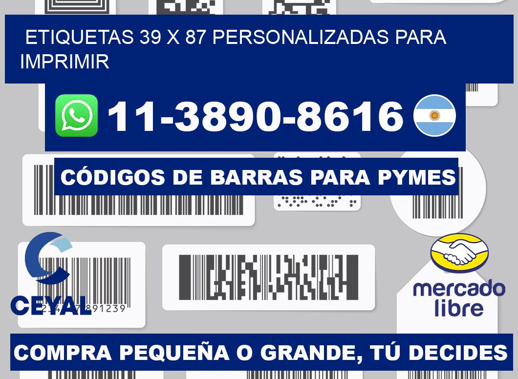 etiquetas 39 x 87 personalizadas para imprimir