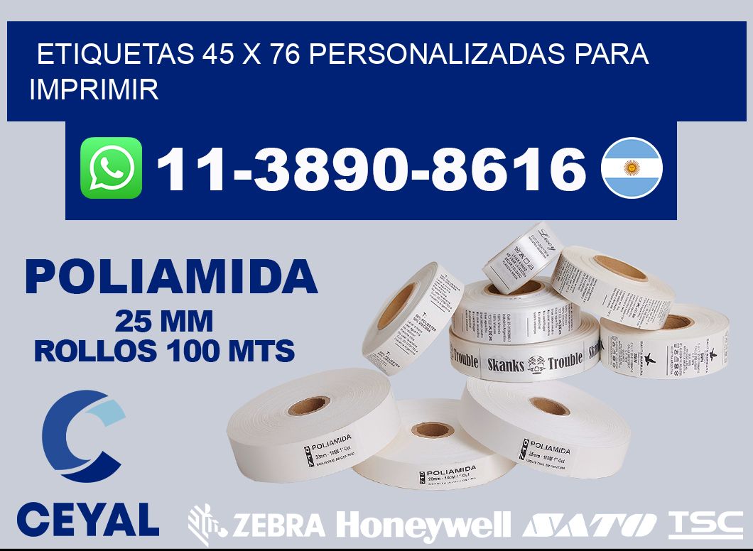 etiquetas 45 x 76 personalizadas para imprimir