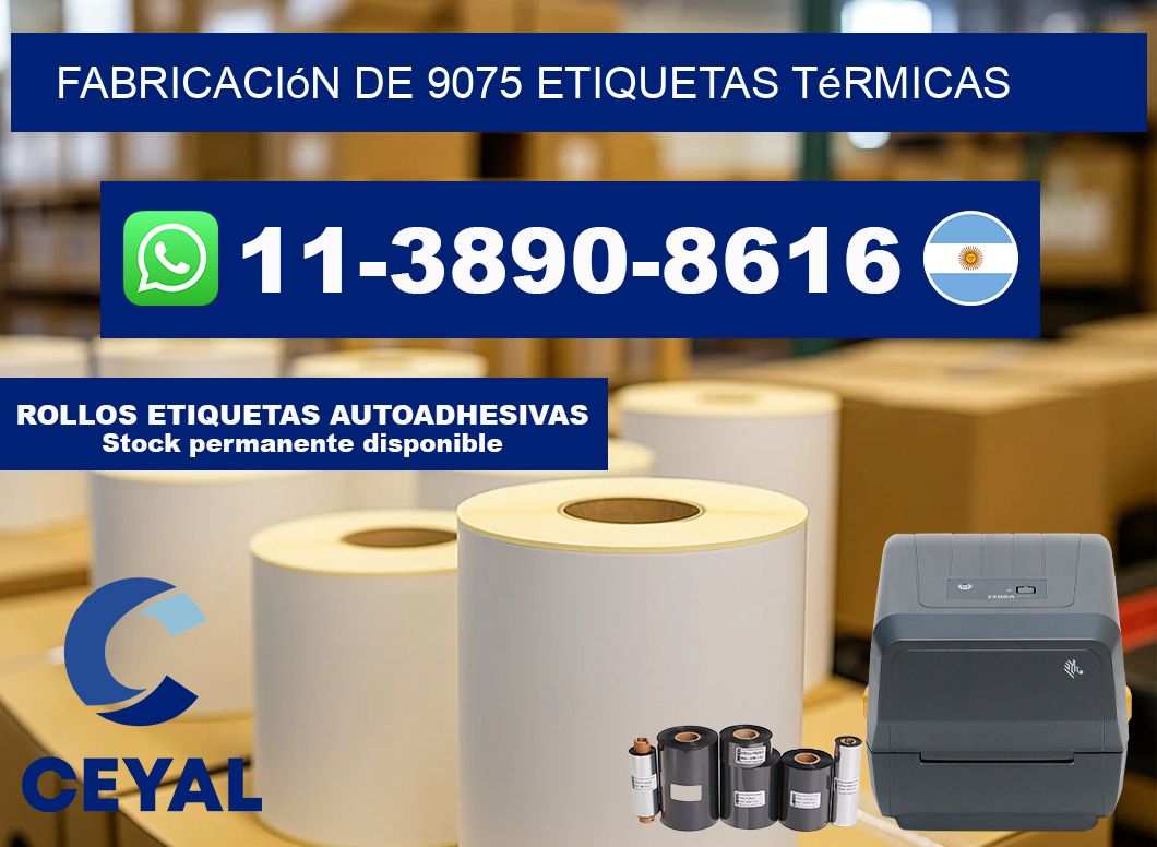 fabricación de 9075 etiquetas térmicas
