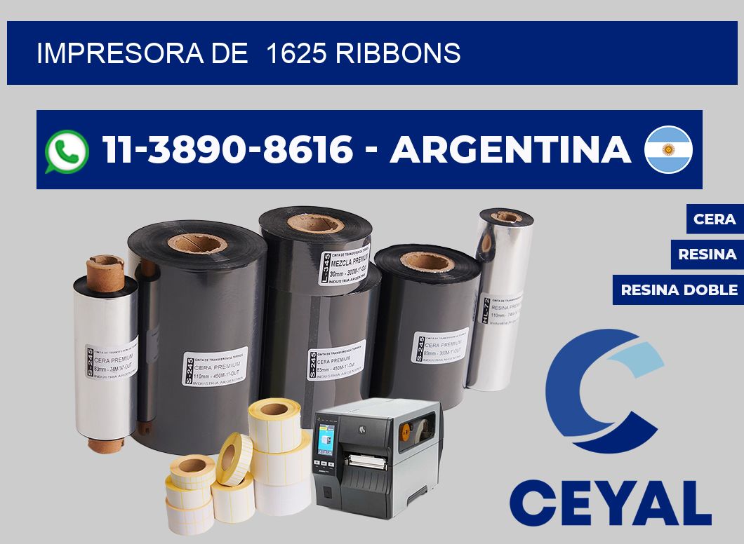 impresora de  1625 ribbons