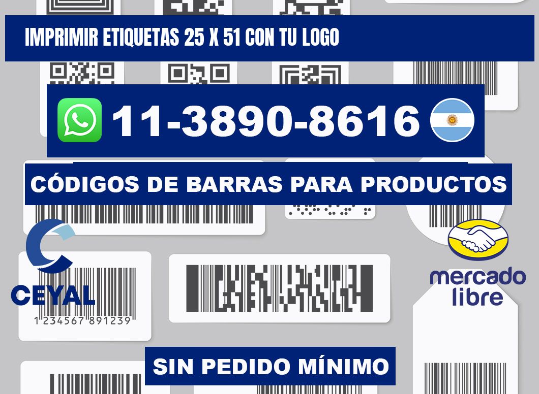 imprimir etiquetas 25 x 51 con tu logo