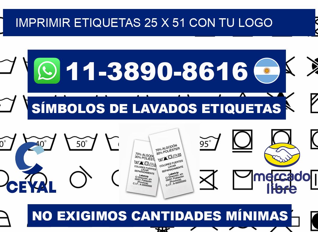 imprimir etiquetas 25 x 51 con tu logo