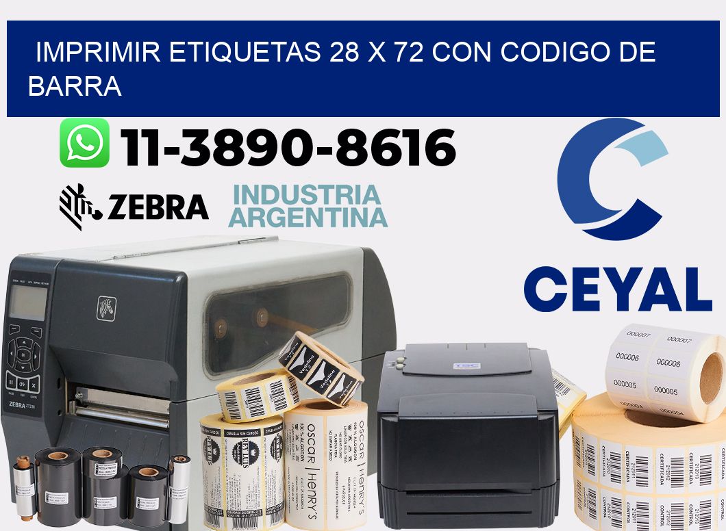 imprimir etiquetas 28 x 72 con codigo de barra