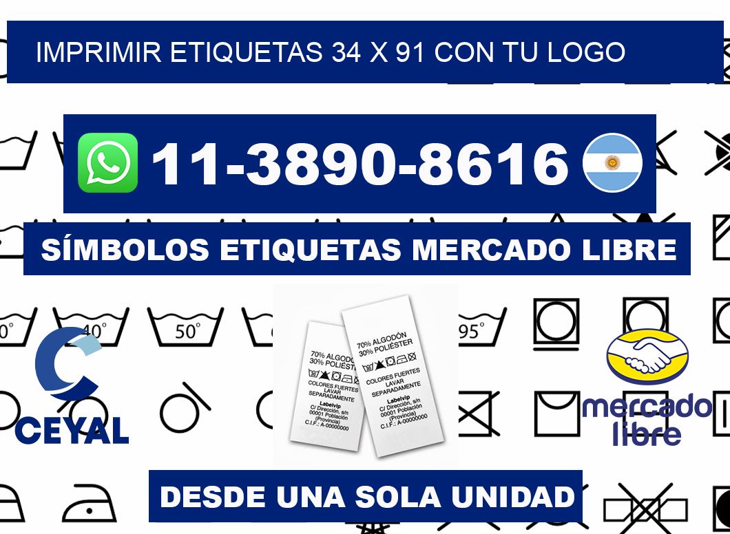 imprimir etiquetas 34 x 91 con tu logo