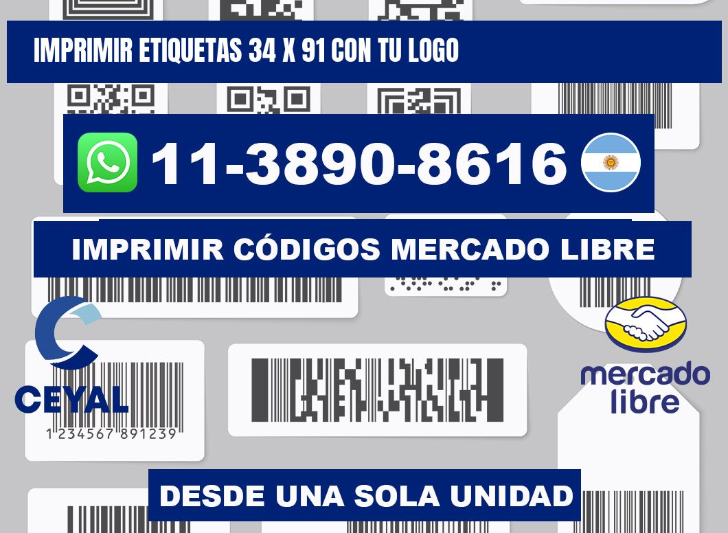 imprimir etiquetas 34 x 91 con tu logo