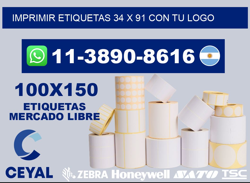 imprimir etiquetas 34 x 91 con tu logo
