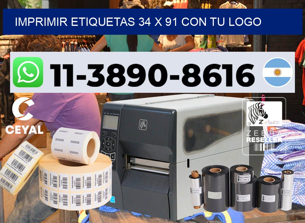 imprimir etiquetas 34 x 91 con tu logo